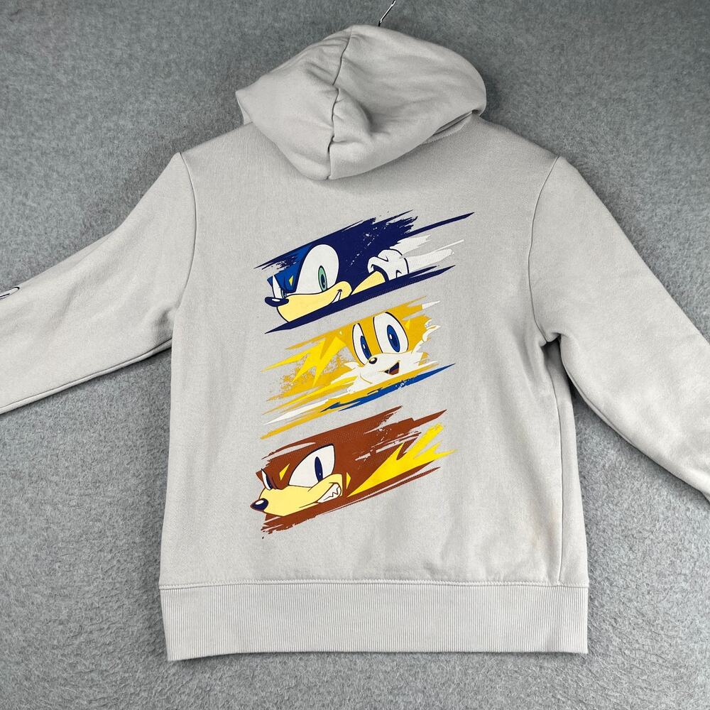 Sonic the Hedgehog Hoodie Sweatshirt Youth Medium Graphic Print Pullover Pocket - Picture 5 of 10